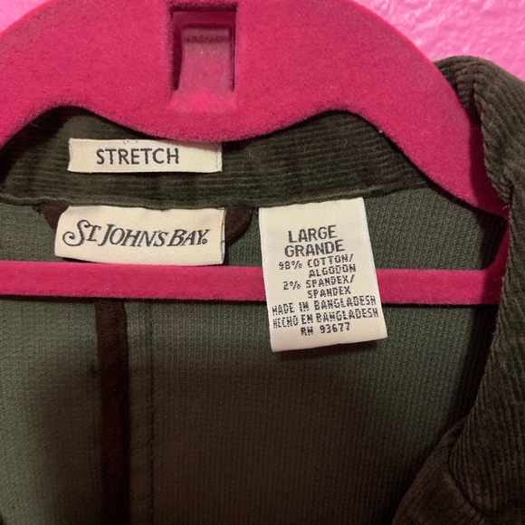 St. John’s Bay Thick Dark Green Double Button Blazer with Pockets. NWOT/EUC. L. - Picture 5 of 6